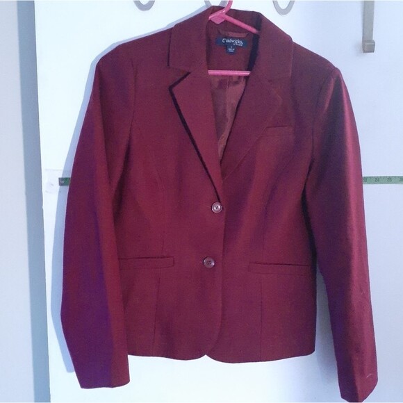 Chadwick's of Boston blazer jacket cherry maroon red 6 wool blend classic luxury - Picture 1 of 6